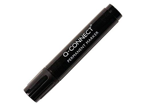 Marcador q-connect permanente preto ponta biselada 5.0 mm , Q-connect , 59435 , 5705831260429